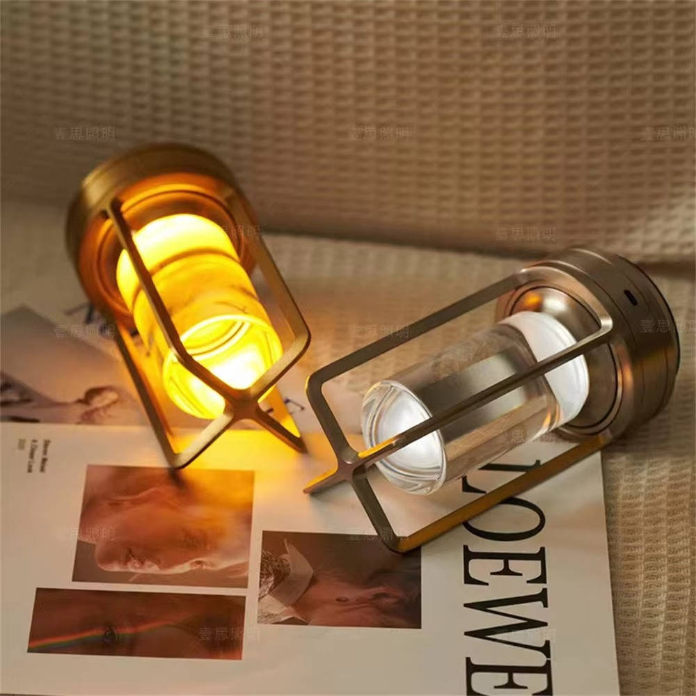 Table Lamp with Crystal Base Touch Dimmer Waterproof Design