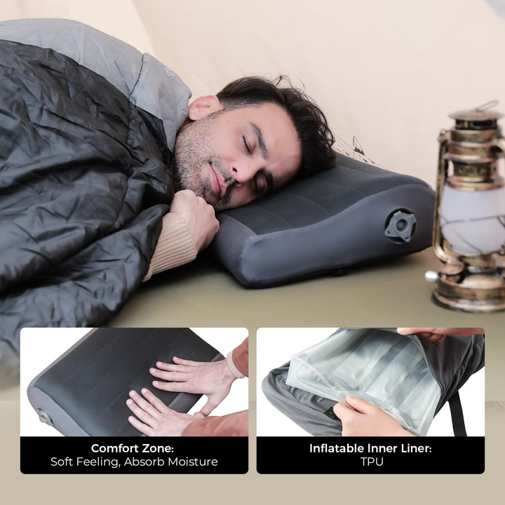 Inflatable Camping Pillow Lightweight Portable Design