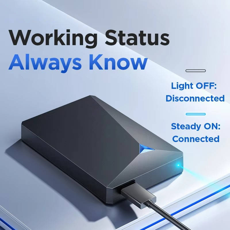 External Hard Drive Portable USB High Speed HDD Storage
