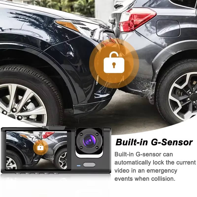Car Dashcam Front and Rear with Display Screen High Resolution