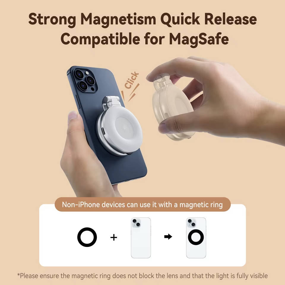 Universal Phone Camera Grip Magnetic Bluetooth Shutter Dslr Style