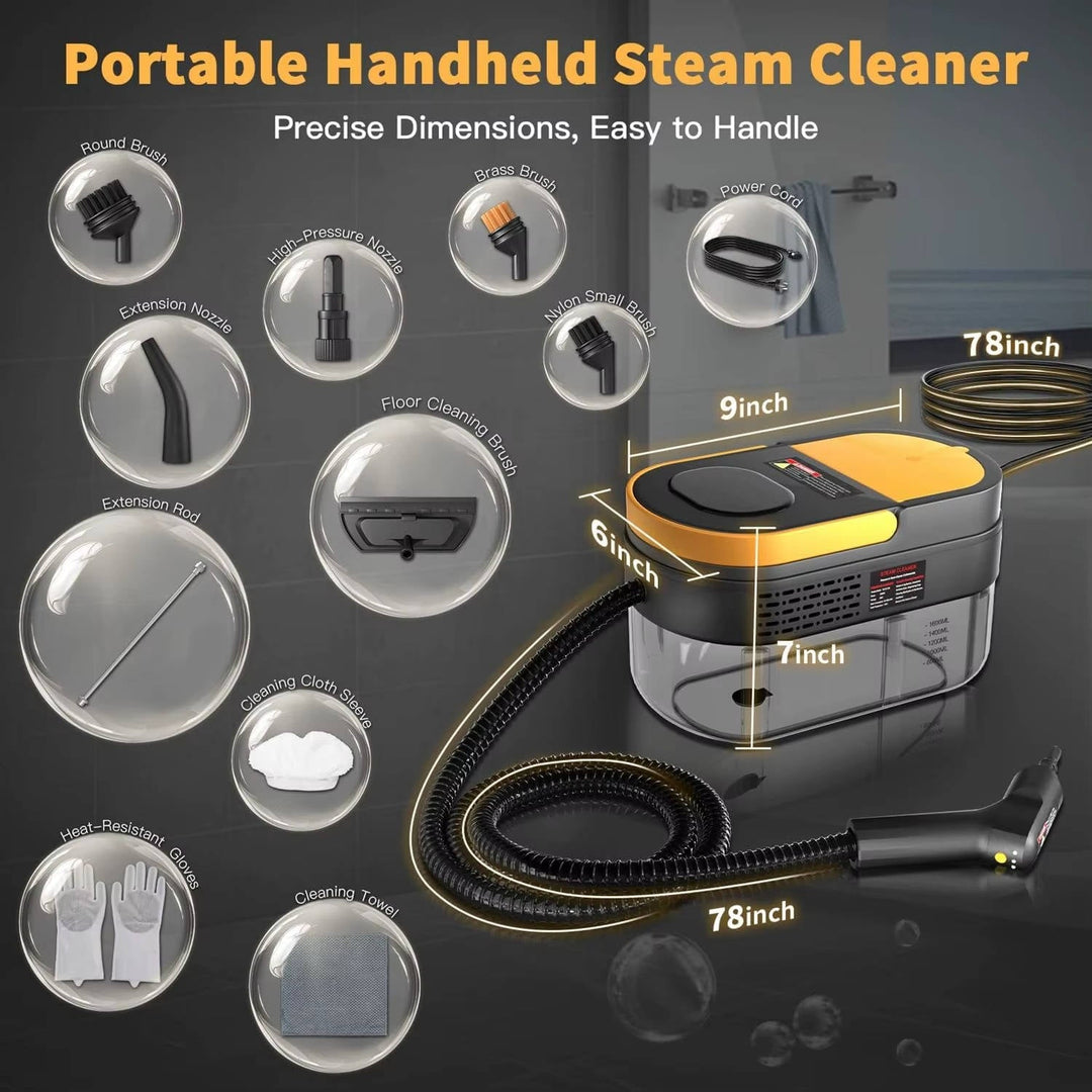 Portable Steam Cleaner Multi-Surface Handheld Compact