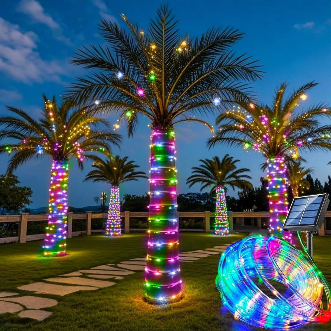 Outdoor String Lights for Garden Tree and Fence
