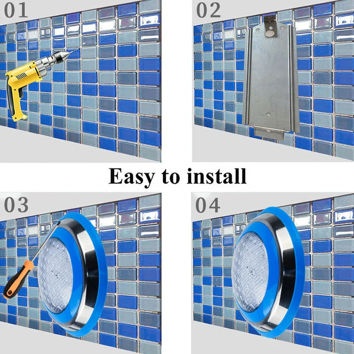 Wall-Mounted Pool LED Stainless Steel 15W