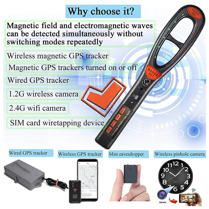 GPS Tracker Detector Portable Technology Compact Design