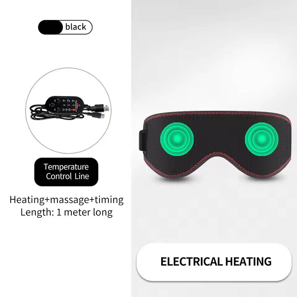 Heated Eye Mask with Adjustable Heat Levels for Dry Eyes and