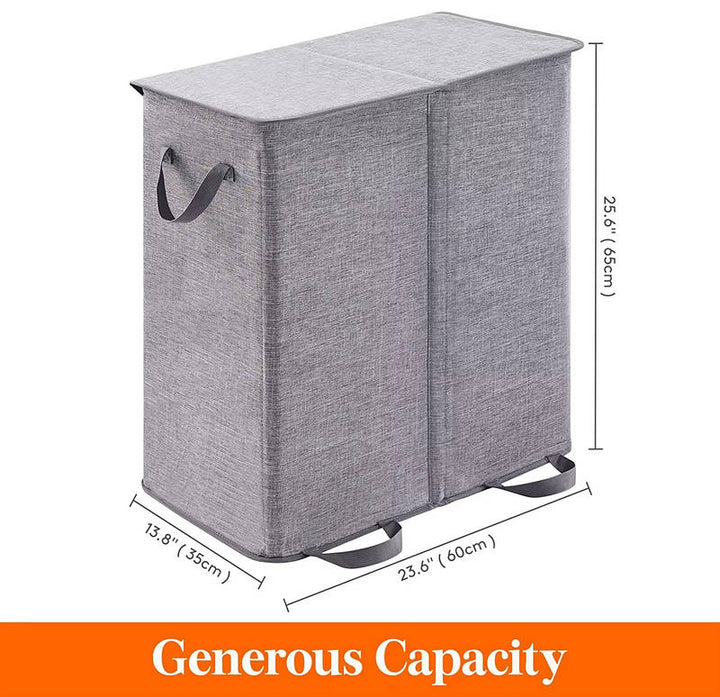 Large Laundry Hamper Basket Foldable with Removable Bags and