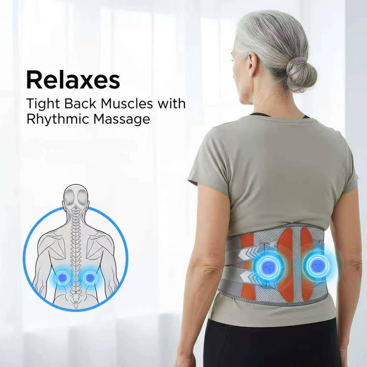 Lumbar Support Belt with Heat and Massage Features