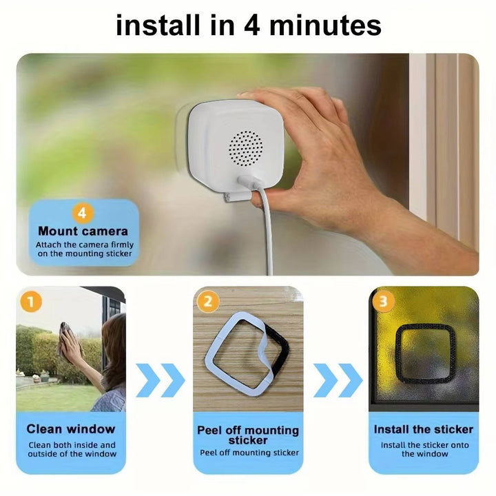 Indoor Wi-Fi Security Camera with Night Vision Two-Way Audio