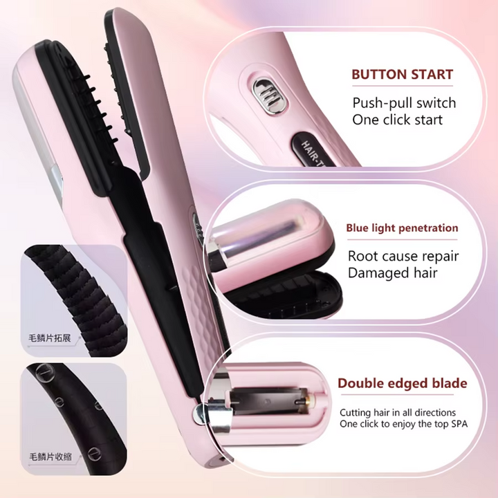 Split End Trimmer Hair Cutter Tool for Damaged Brittle Hair