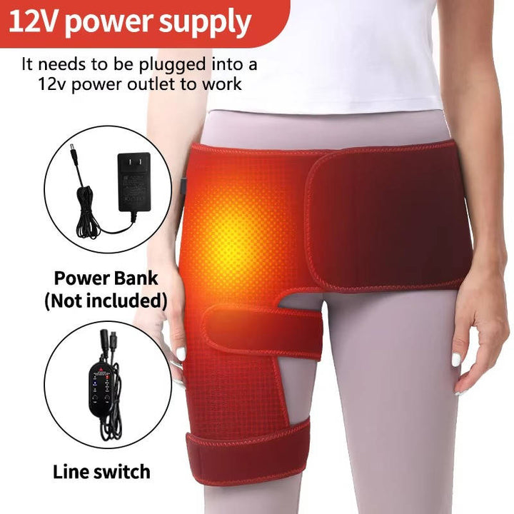 Electric Hip and Lower Back Heating Wrap with Graphene Adjustable Fit