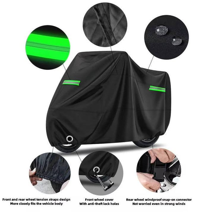 Universal Motorcycle Cover Waterproof Dustproof Outdoor Protection
