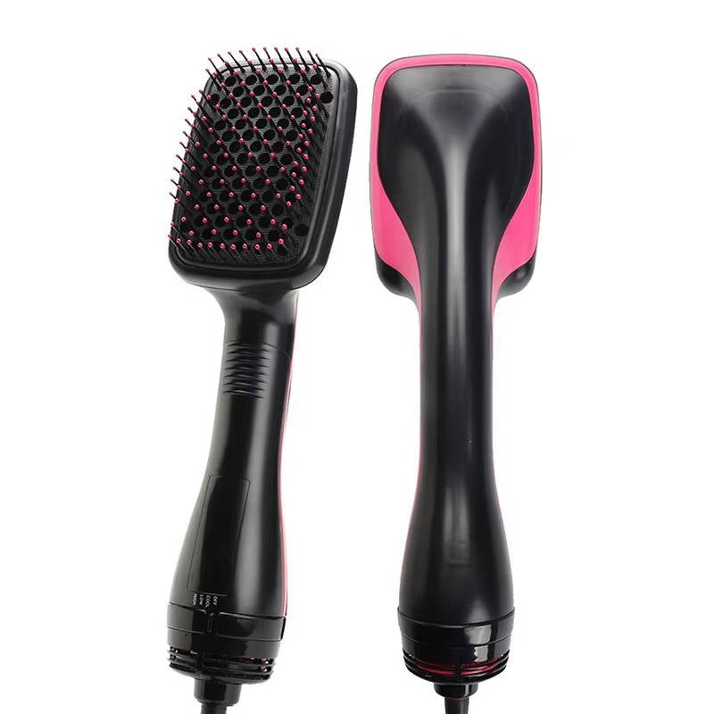 Hair Dryer Brush with Temperature Control and Ionic Technology