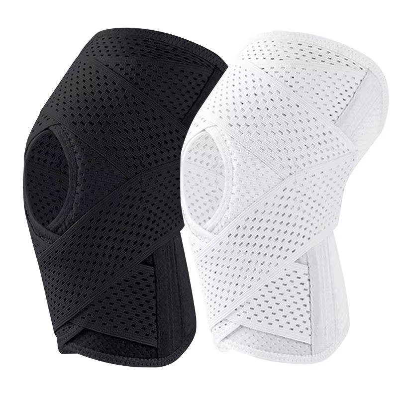 Breathable Knee Brace with Side Stabilizers Adjustable Support for