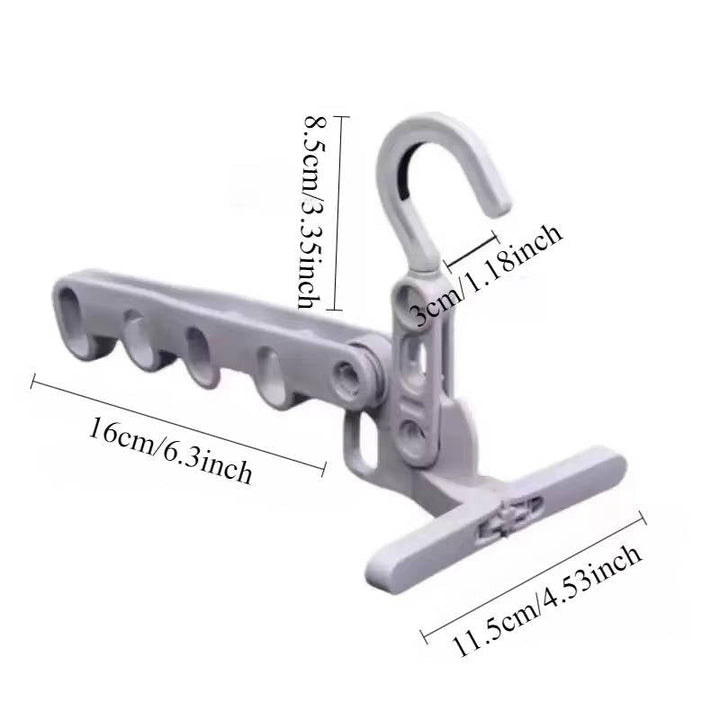 Portable Wall-Mount Clothes Hanger Space-Saving Design