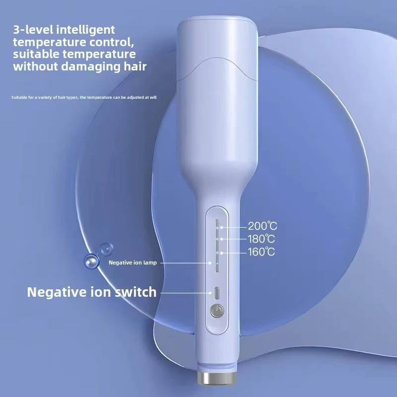 Hair Curling Iron with Deep Wave Barrel