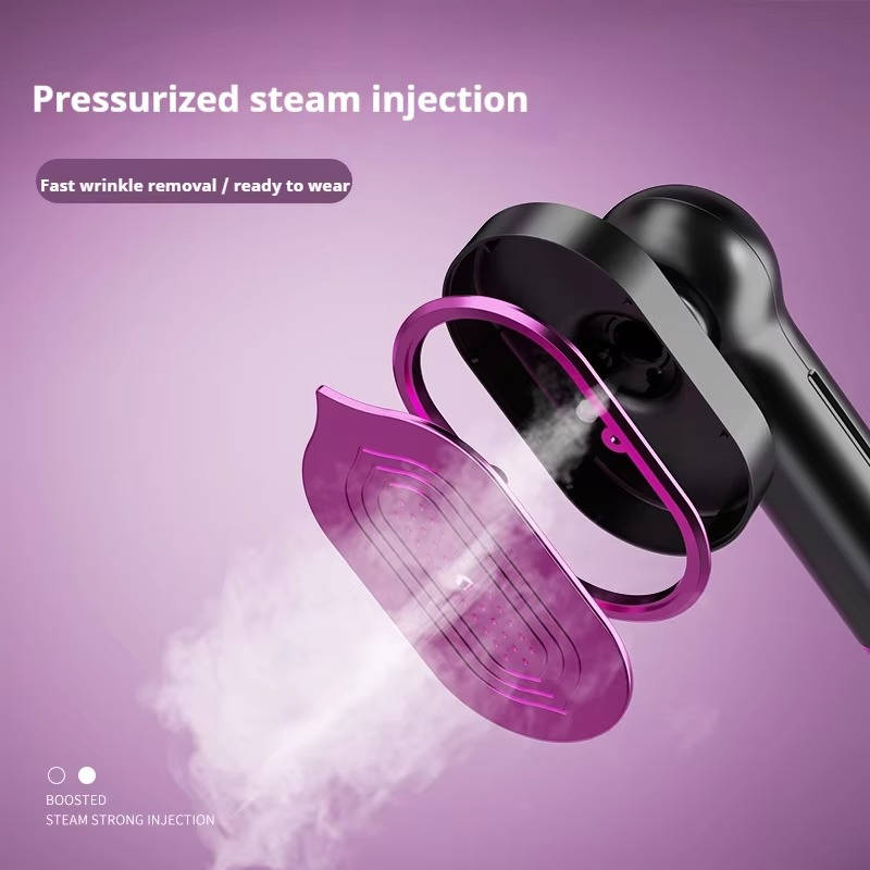 Travel Garment Steamer Rotating Handle Fast Heat Visible Tank