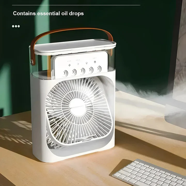 3-in-1 Fan Air Conditioner and Humidifier Portable Unit