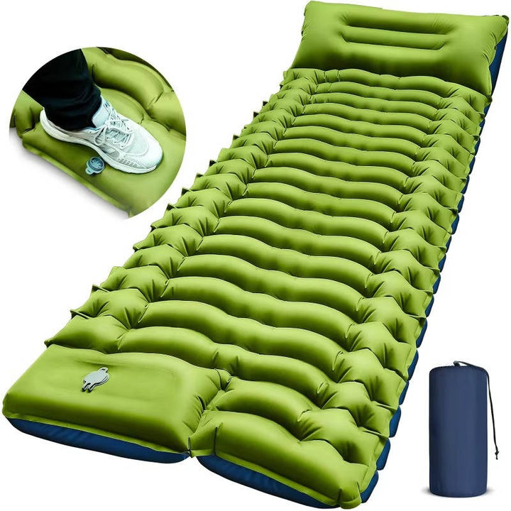 Ultralight Inflatable Sleeping Pad with Built-In Pillow for Camping - Lenila
