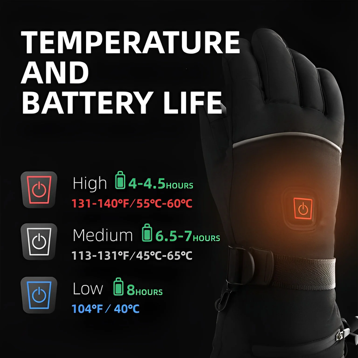 Heated Gloves Electric Thermal Insulated