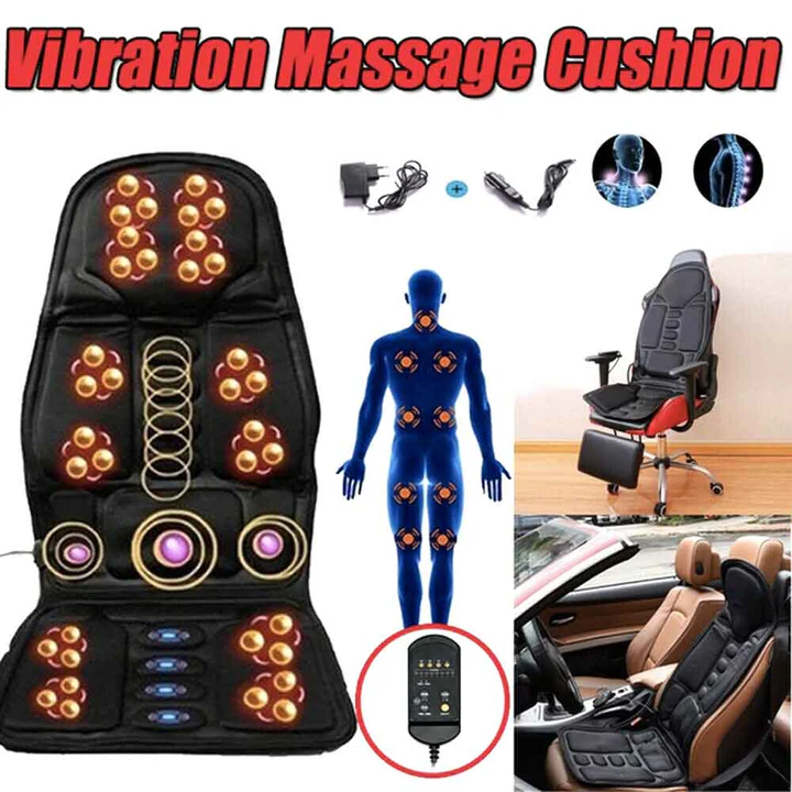 Massage Chair Cushion with Heated Neck Pillow