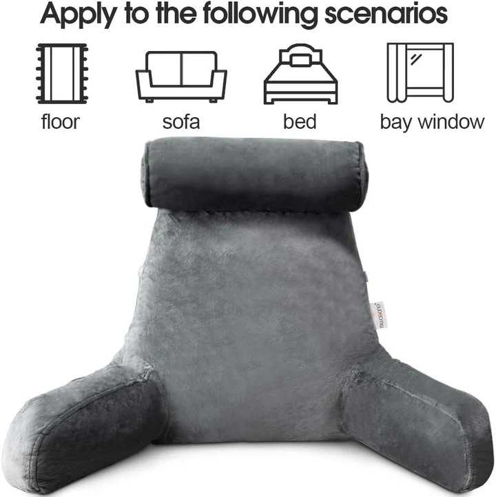 Reading Bed Pillow with Arms Support