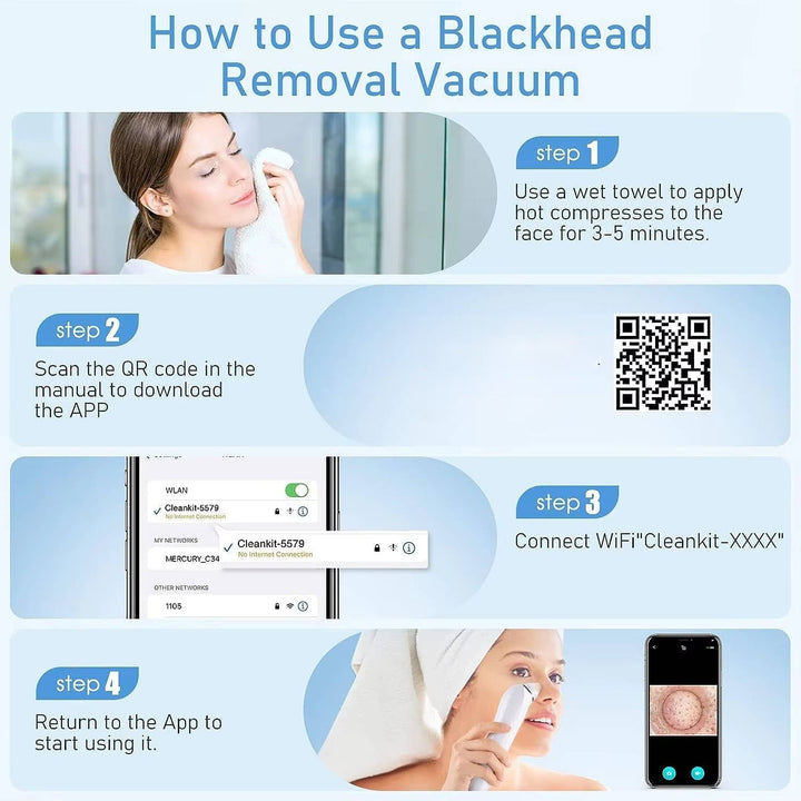 Blackhead Remover Vacuum with Camera USB Interface Pore