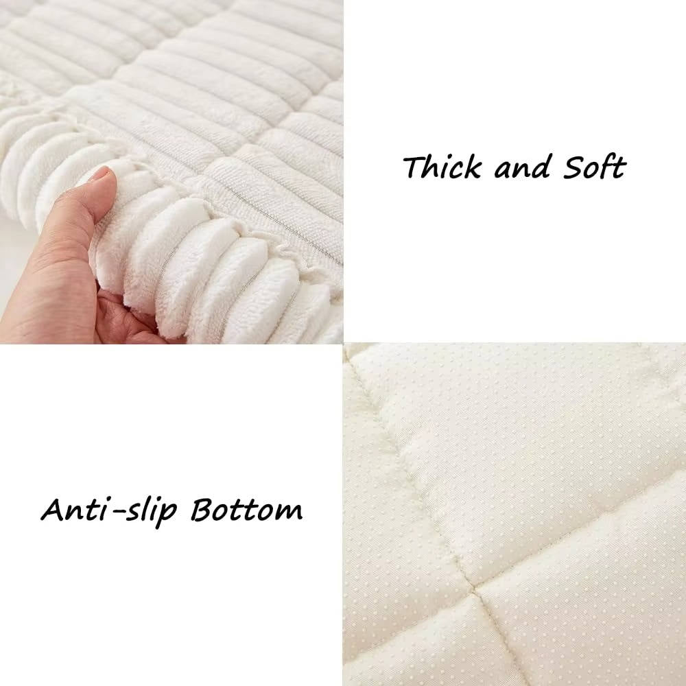 Pet Couch Cover Soft Fuzzy Non-Slip Washable Furniture Protector