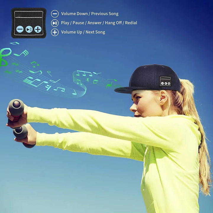 Wireless Bluetooth Baseball Cap with Speaker Adjustable Fit