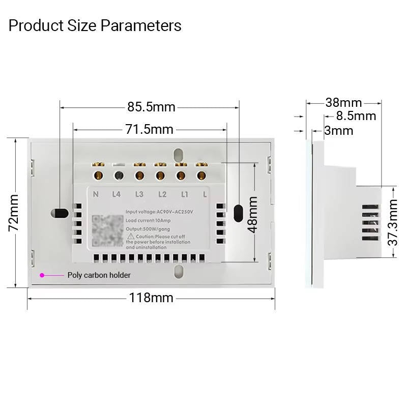 Smart Touchscreen Switch Panel