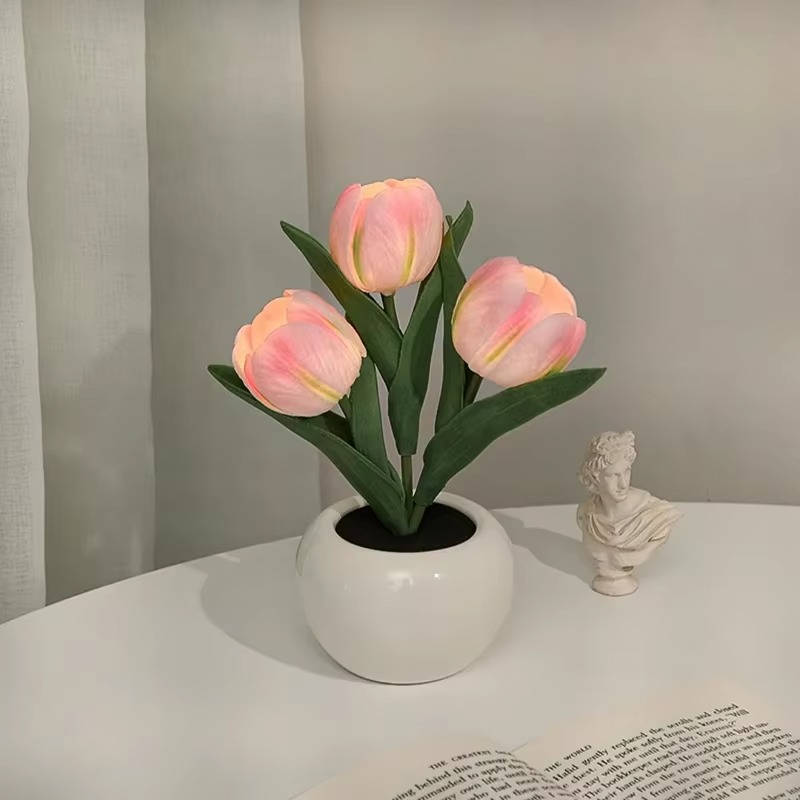 LED Mood Lamp with Vase Color Changing Ambient Table