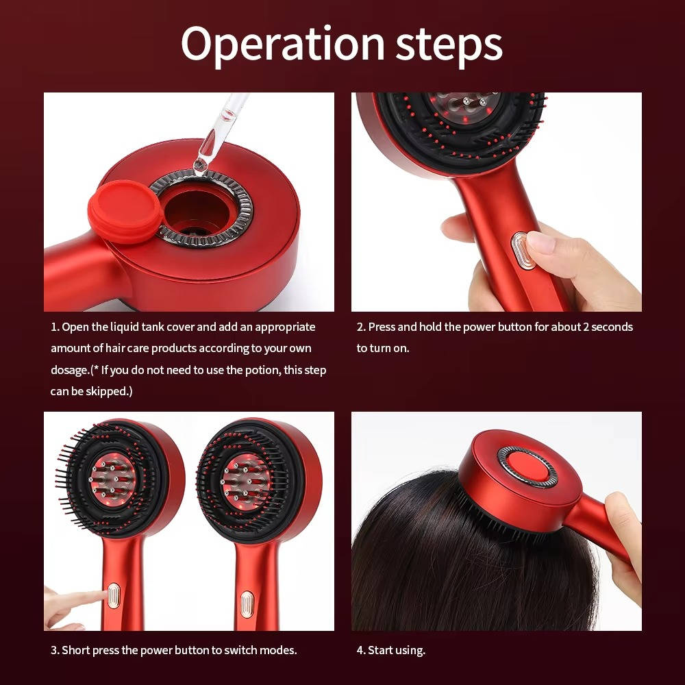 Scalp Massager Brush for Hair Growth Stimulation