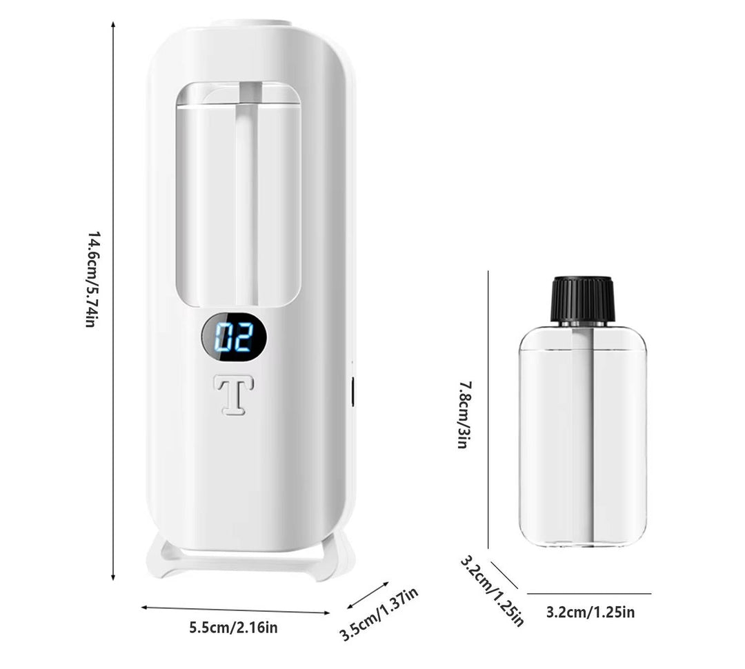 Aromatherapy Diffuser Air Humidifier Digital Display LED Lights