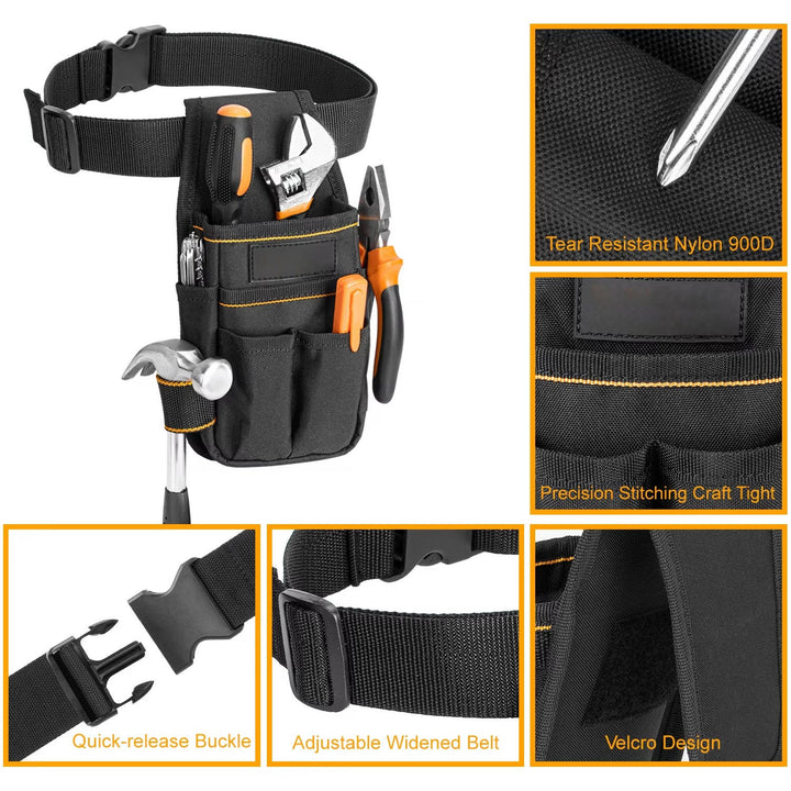 Electrician Tool Pouch Durable Nylon Compact Fit
