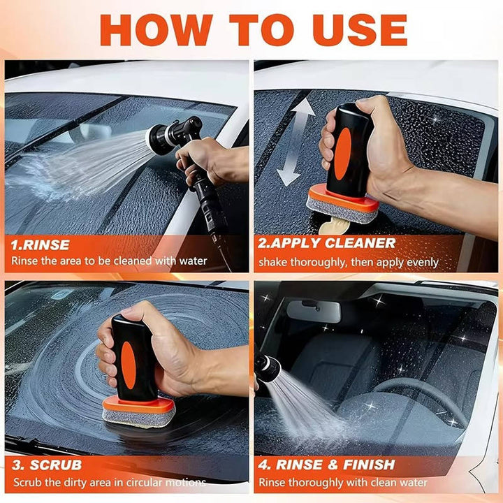 Handheld Glass Cleaner with Emulsion Oil Film Remover for Car