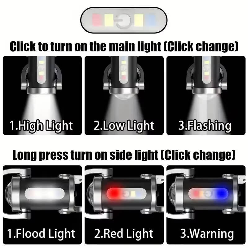 Rechargeable Keychain Flashlight Portable Compact