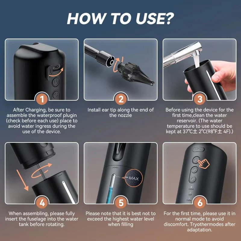 Earwax Removal Tool with Soft Silicone Tip