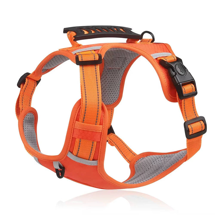Adjustable Reflective Dog Harness Breathable Mesh No Pull Saddle
