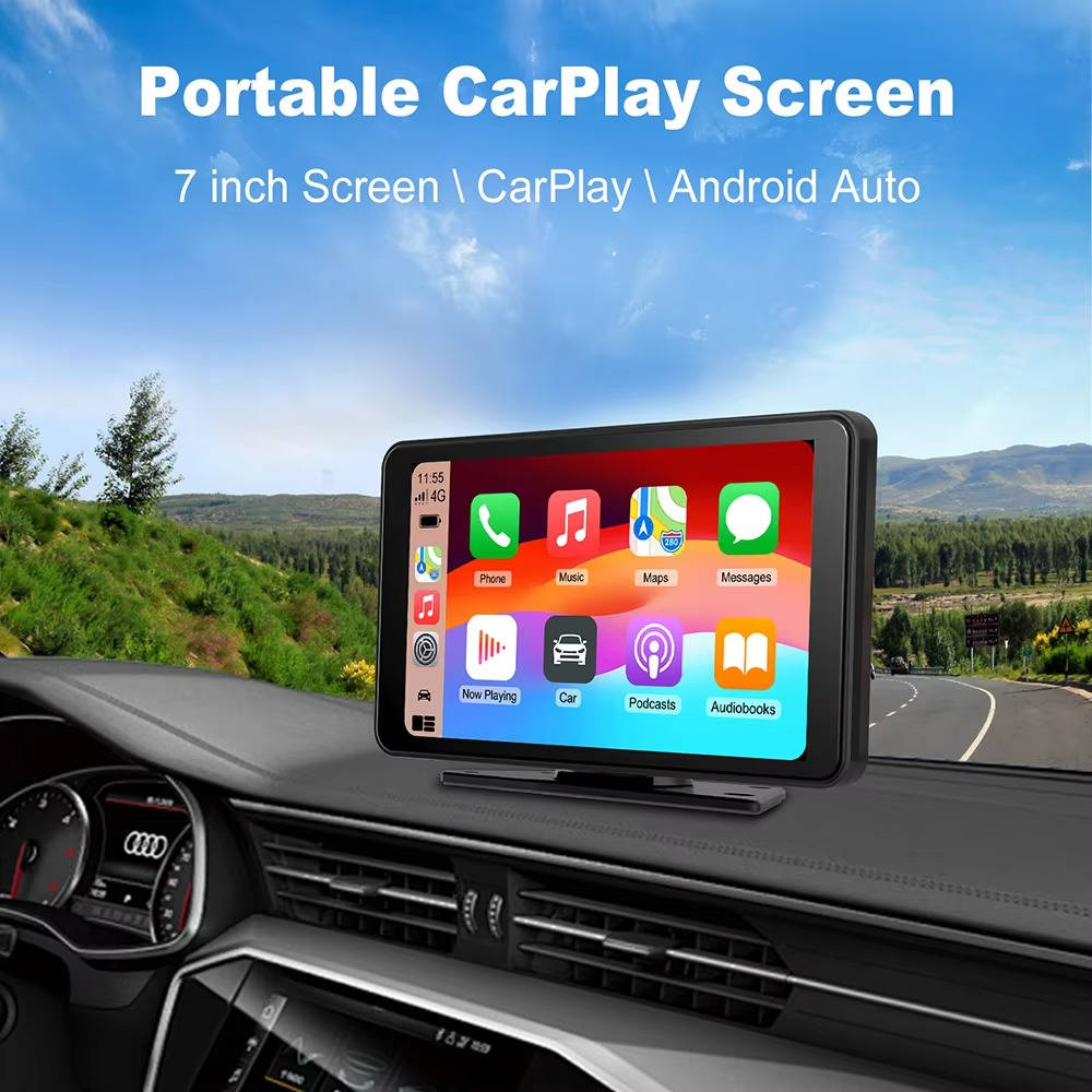 Portable Wireless CarPlay Touchscreen Compatible with iPhone and