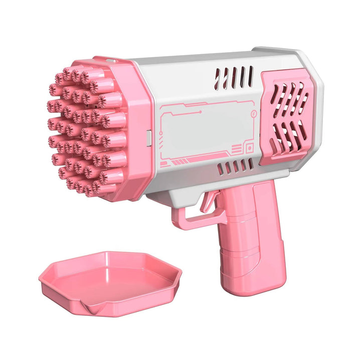 Kids Bubble Gun Toy Automatic Gatling Style with LED Lights