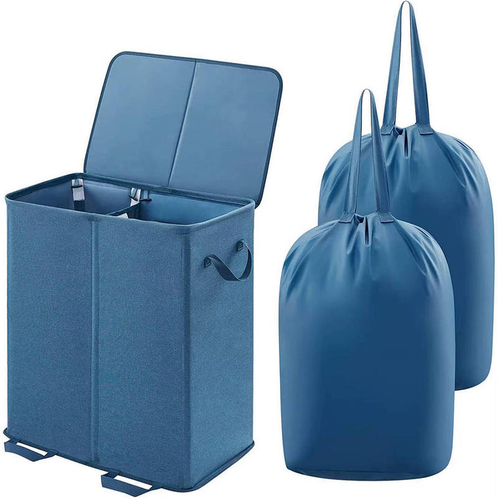 Large Laundry Hamper Basket Foldable with Removable Bags and
