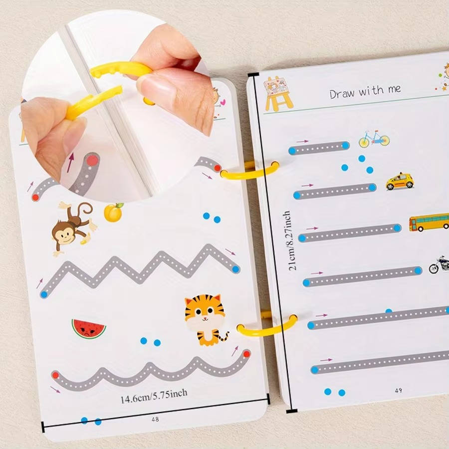 Toddler Writing Worksheets Book Educational Practice