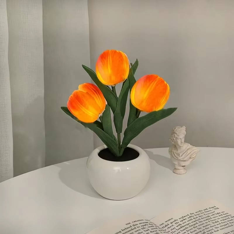 LED Mood Lamp with Vase Color Changing Ambient Table
