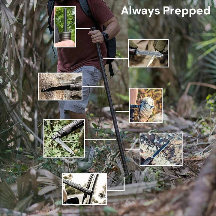 Tactical Walking Stick Durable Lightweight