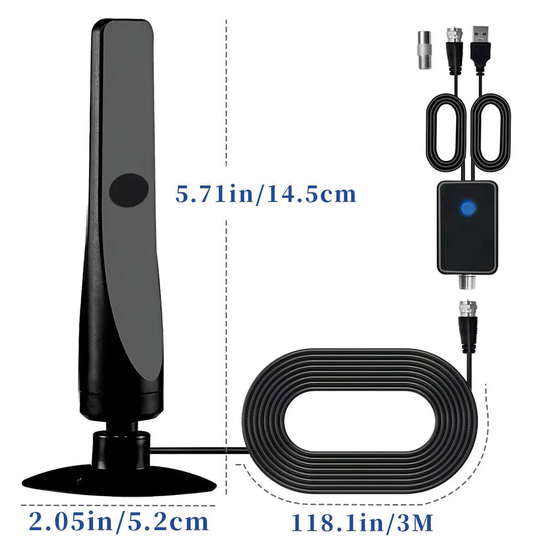 Indoor Digital TV Antenna Signal Amplifier Compact Design