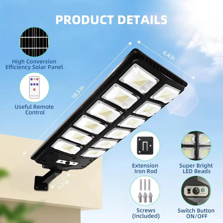 Solar-Powered Outdoor Street LED Durable