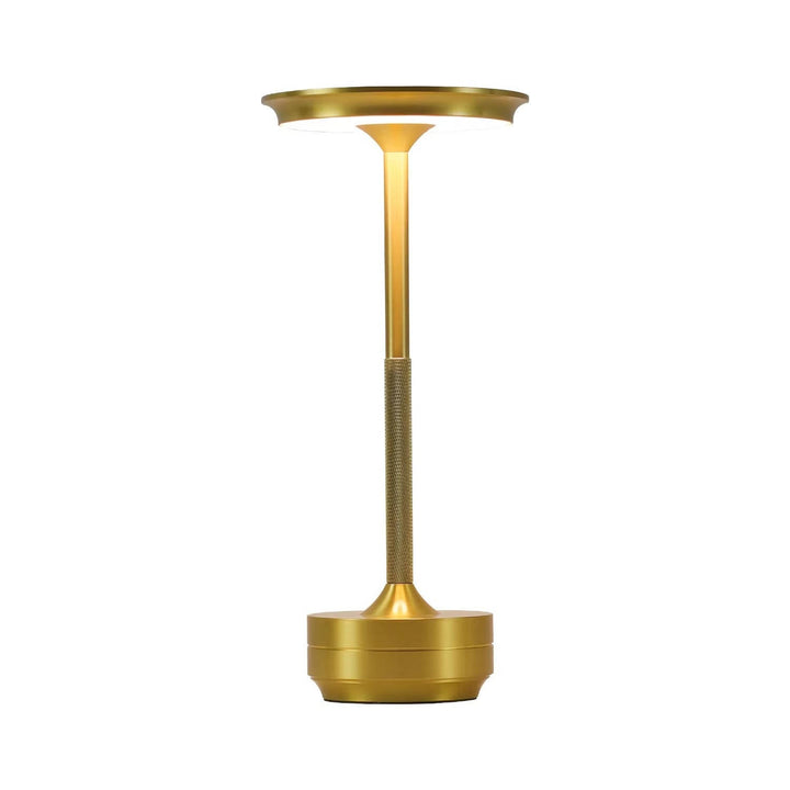 Wireless LED Table Lamp Electroplated Metal Touch Control