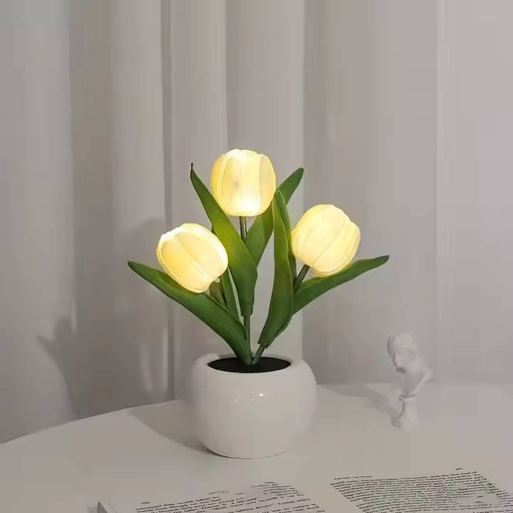 LED Mood Lamp with Vase Color Changing Ambient Table