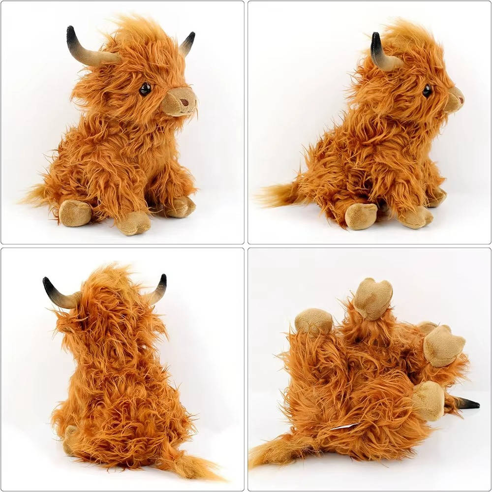 Kids Plush Stuffed Animal Soft Cuddly Cow Toy