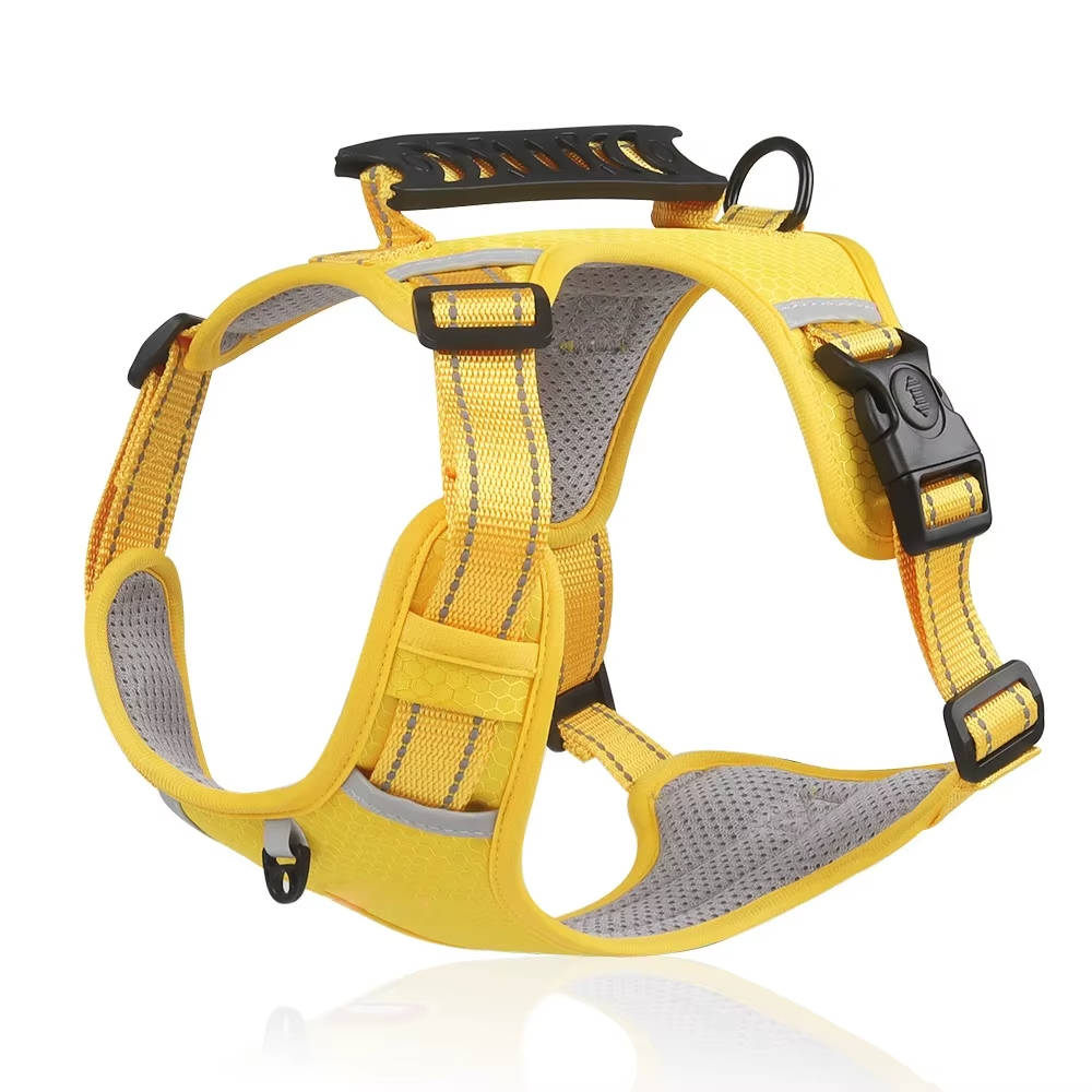 Adjustable Reflective Dog Harness Breathable Mesh No Pull Saddle